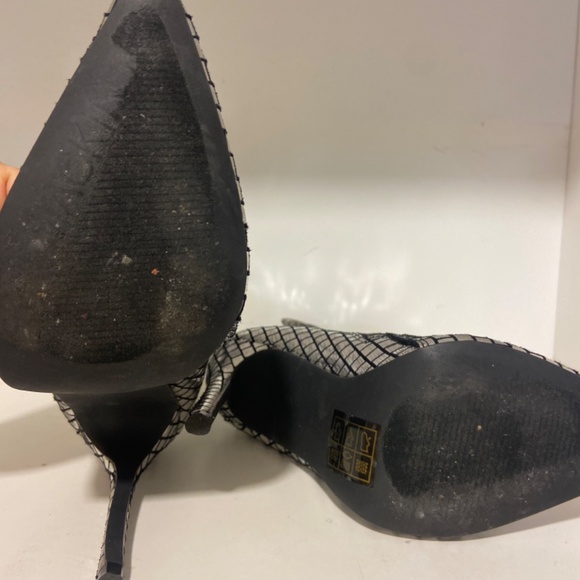 Silver and Black Ankle Boots - Picture 6 of 6